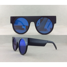 Óculos de sol polarizados de acetato e metal de moda P02003